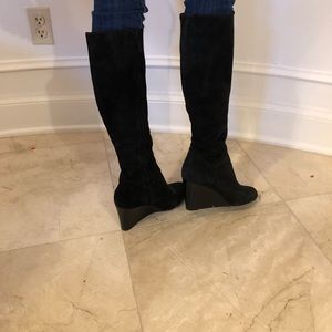 Cole Haan black wedge boots size 9